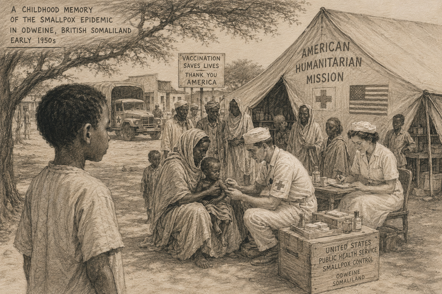 Small box epidemic in British Somaliland in the 50;s
