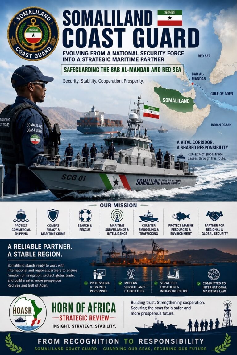 From Recognition to Responsibility: How Somaliland’s Coast Guard Is Redefining Security in the Bab al-Mandab 1 Somaliland Coast Guard