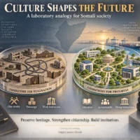 Culture Shapes the Future — A Laboratory Analogy for Somali Society